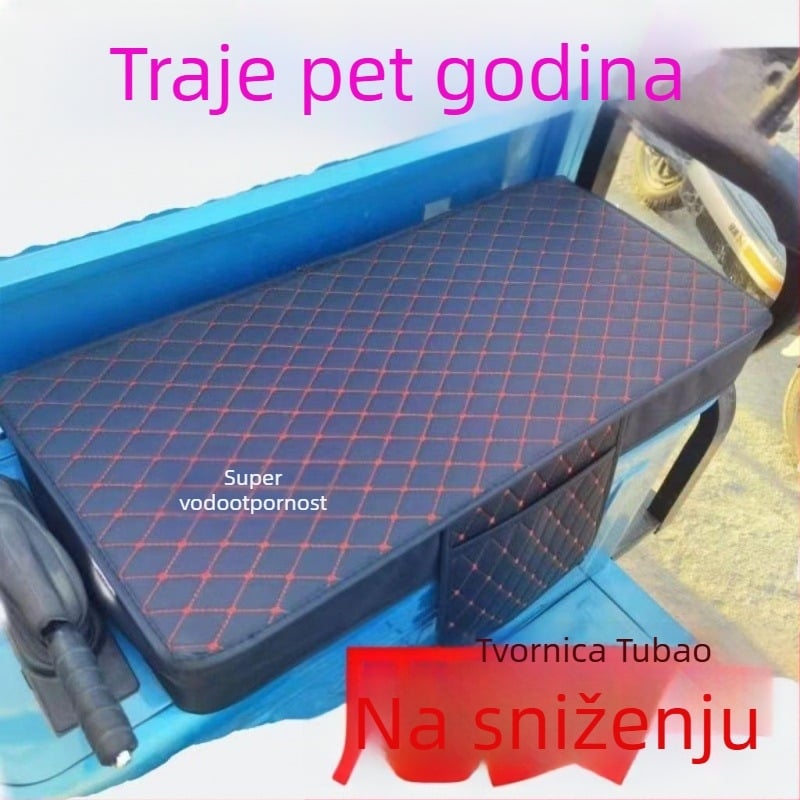 Navlaka za sjedalo električnog tricikla, lanenog materijala, sve sezone, otisak logotipa