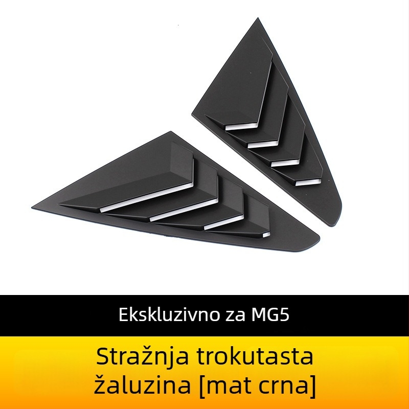 MG5 2021 Stražnje trokutaste žaluzije za prozor, ABS materijal, bez prilagodbe