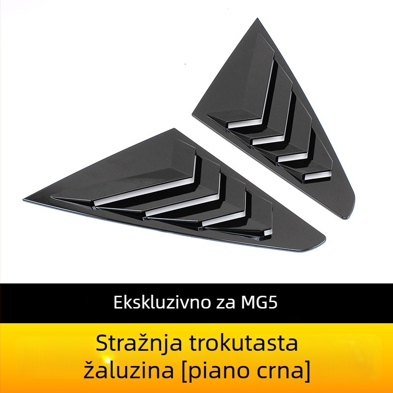 MG5 2021 Stražnje trokutaste žaluzije za prozor, ABS materijal, bez prilagodbe