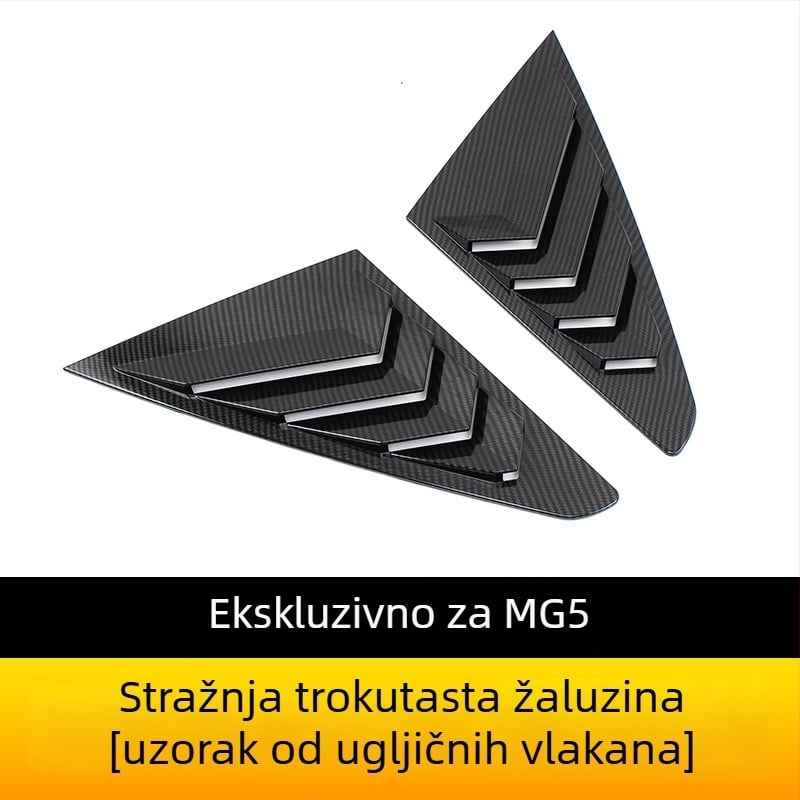 MG5 2021 Stražnje trokutaste žaluzije za prozor, ABS materijal, bez prilagodbe