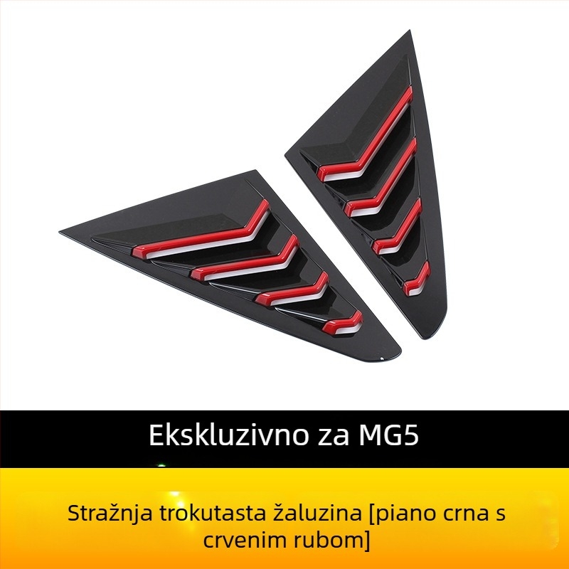 MG5 2021 Stražnje trokutaste žaluzije za prozor, ABS materijal, bez prilagodbe