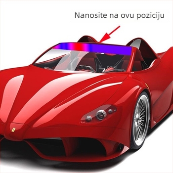 Mat PET film za prednje staklo automobila, zaštita od sunca i odsjaja, gradijent s točkicama, samoljepljiv