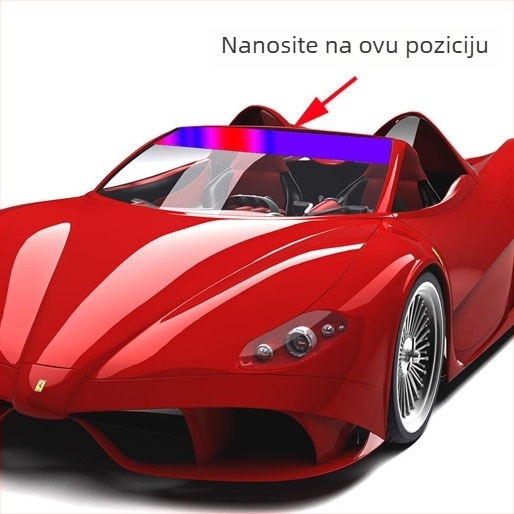 Mat PET film za prednje staklo automobila, zaštita od sunca i odsjaja, gradijent s točkicama, samoljepljiv
