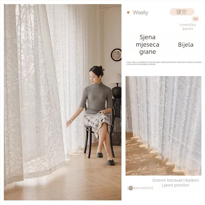 Morris Floral blackout zavjese, 2025 model za spavaću sobu i dnevni boravak, vrhunski chenille jacquard, francuski cvjetni dizajn