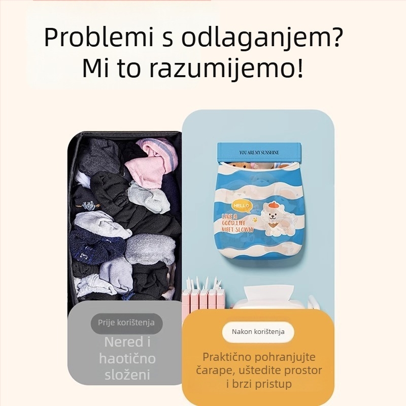 Mrežasta torba za skladištenje, zidna, poliester, veliki kapacitet, višenamjenska