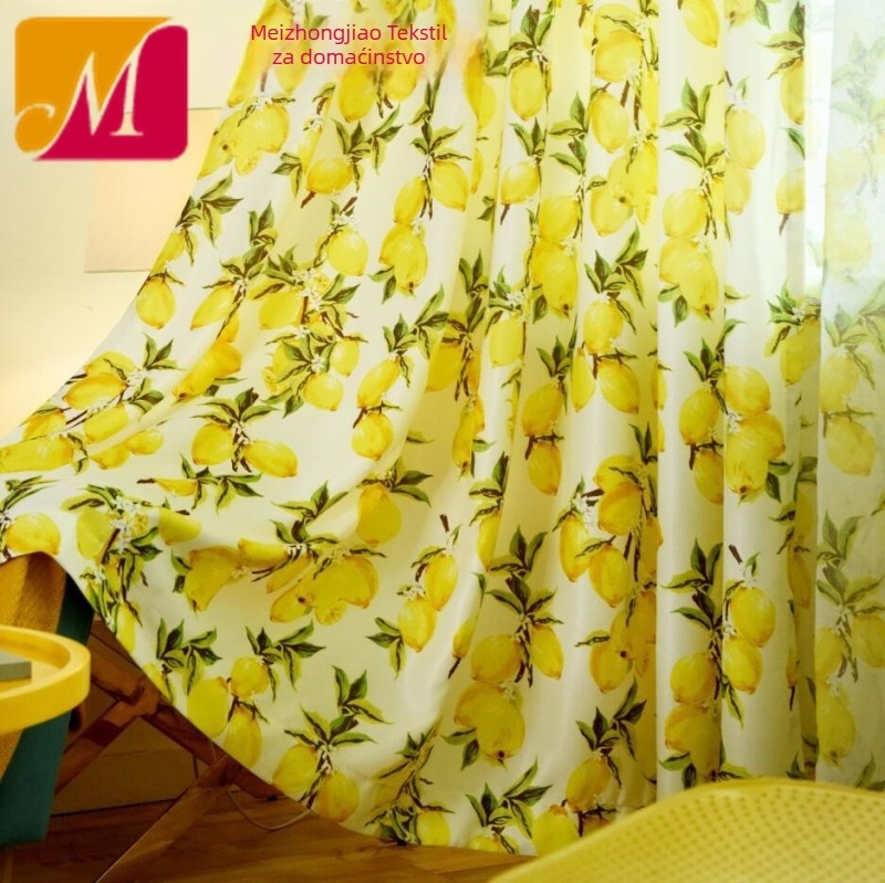 Dengtuo nordijska vertikalna zavjesa, tiskana tkanina, prilagodljiva, zatamnjenje 70–90%, moderni minimalistički prozorski panel