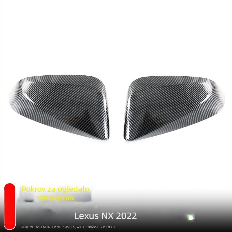 Naljepnica poklopca retrovizora za Lexus NX - ABS, karbonski uzorak, montaža ljepilom