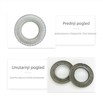 Hongxiang PP zavjese prsten s kopčom – rimski prsten, nano prsten, moderan minimalistički stil