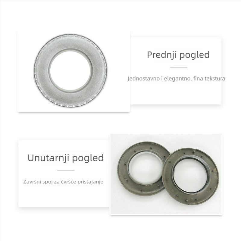 Hongxiang PP zavjese prsten s kopčom – rimski prsten, nano prsten, moderan minimalistički stil