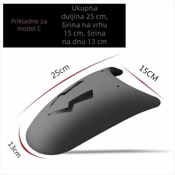 Prošireni blatnik za motocikl - univerzalni prednji i stražnji blatnik, plastika, model 2