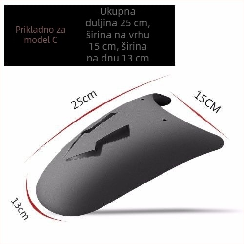 Prošireni blatnik za motocikl - univerzalni prednji i stražnji blatnik, plastika, model 2