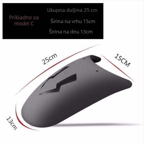 Prošireni blatnik za motocikl - univerzalni prednji i stražnji blatnik, plastika, model 2