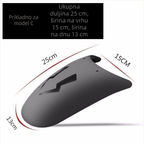 Prošireni blatnik za motocikl - univerzalni prednji i stražnji blatnik, plastika, model 2