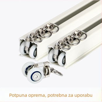 Dafang šina za zavjese, model CH8002; aluminijska legura; tiha nosiva šina; ravna šina