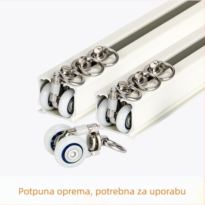 Dafang šina za zavjese, model CH8002; aluminijska legura; tiha nosiva šina; ravna šina
