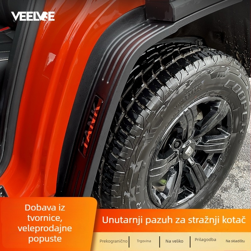 Tank 300 zadnja unutrašnja podstava blatnika za stražnji kotač, ABS plastika, bez bušenja, kompatibilno s Tank 300 21-24