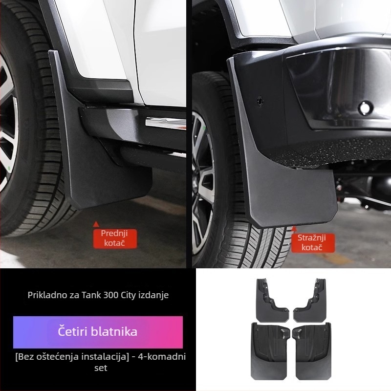 Tank 300 zadnja unutrašnja podstava blatnika za stražnji kotač, ABS plastika, bez bušenja, kompatibilno s Tank 300 21-24