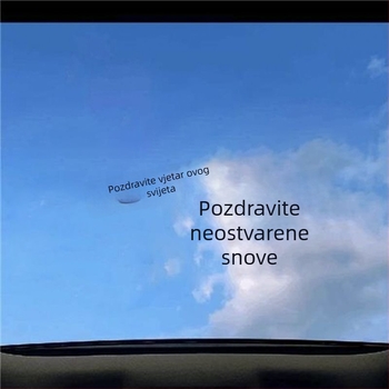 Naljepnice za sunčani krov automobila s tekstom – personalizirani kreativni ukras krova, umjetnička naljepnica za stražnje staklo