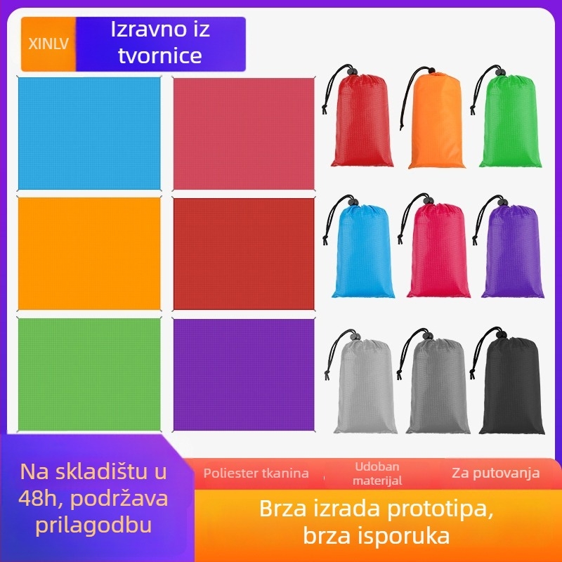 Prenosna plažna podloga za piknik — mini, 210T vodoodporna tkanina, otporna na vlagu, za vanjsku upotrebu