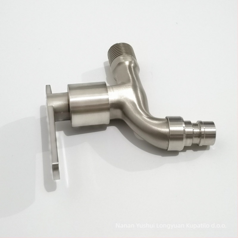 Kran za perilicu LA-5623, cinkova legura, zidna montaža, 4 točke ulaz/izlaz, keramički jezgreni ventil