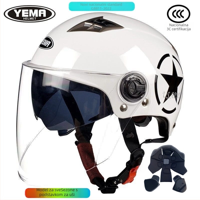 Kaciga Wild Horse, ABS materijal, 3C certifikat, polu kaciga