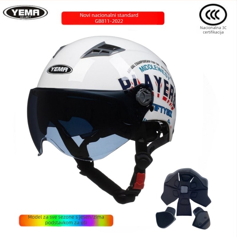 Kaciga Wild Horse, ABS materijal, 3C certifikat, polu kaciga