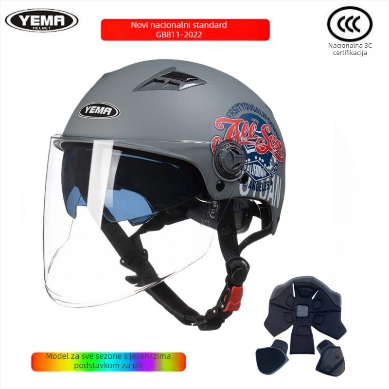 Kaciga Wild Horse, ABS materijal, 3C certifikat, polu kaciga