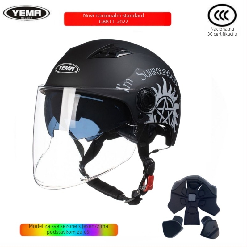 Kaciga Wild Horse, ABS materijal, 3C certifikat, polu kaciga