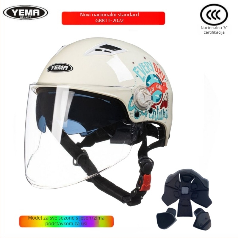 Kaciga Wild Horse, ABS materijal, 3C certifikat, polu kaciga