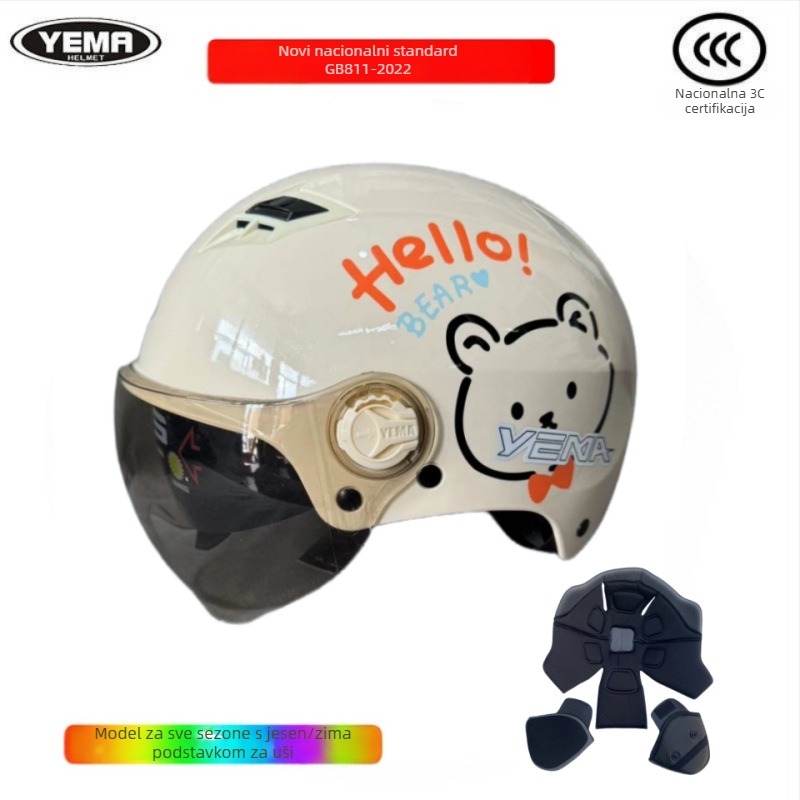 Kaciga Wild Horse, ABS materijal, 3C certifikat, polu kaciga