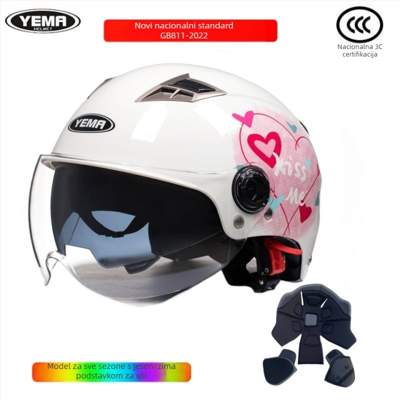 Kaciga Wild Horse, ABS materijal, 3C certifikat, polu kaciga