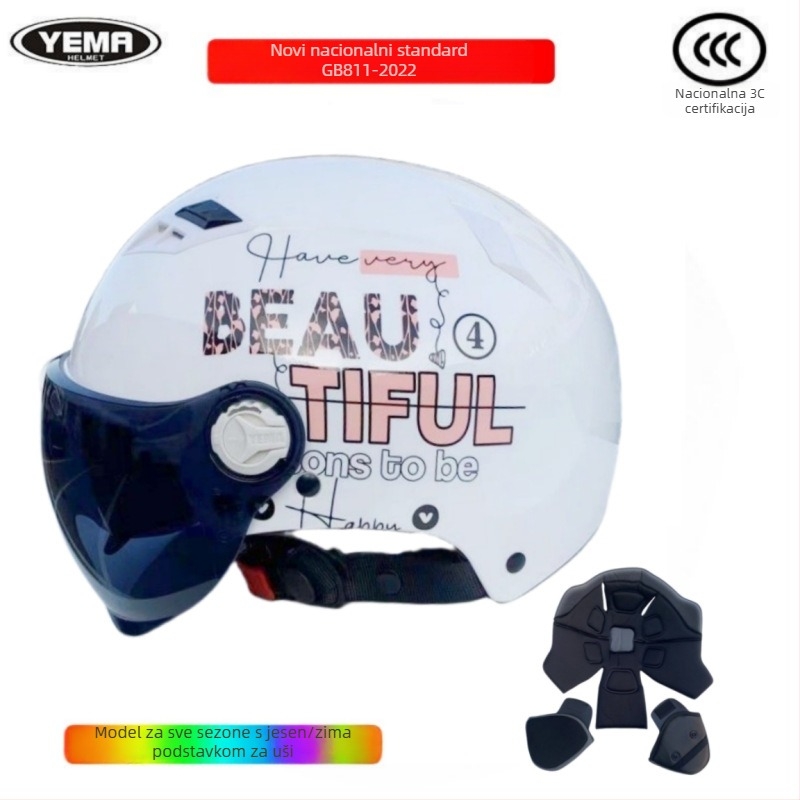 Kaciga Wild Horse, ABS materijal, 3C certifikat, polu kaciga