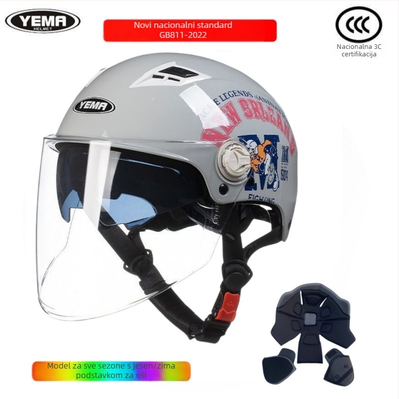 Kaciga Wild Horse, ABS materijal, 3C certifikat, polu kaciga