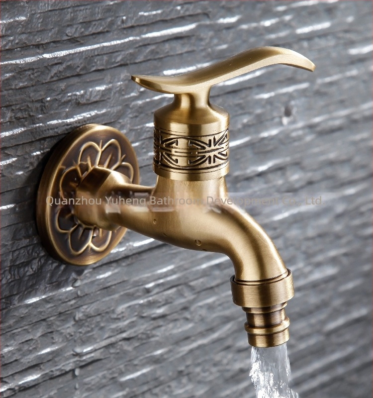 Kuhinjski faucet ugradbeni u zid, bakrenog materijala, jednosno hladno, 0–80°C, brzo otvaranje, model YH-B037