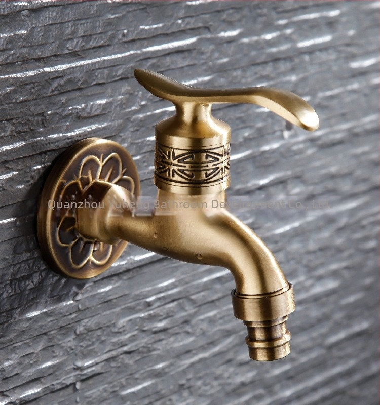 Kuhinjski faucet ugradbeni u zid, bakrenog materijala, jednosno hladno, 0–80°C, brzo otvaranje, model YH-B037