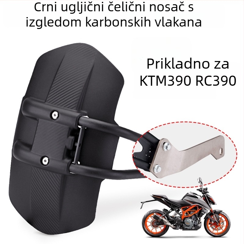 KTM390 blatnik — plastični blatnik, model KTM390, kompatibilan s KTM motociklima, prilagodljiva obrada