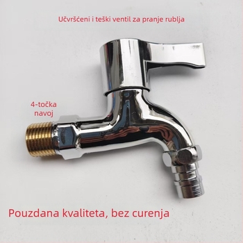 Jednoručni električni slavina za toplu vodu, kromirano plastično tijelo, keramički disk ventil, CE potvrda, brend Kahn Lion