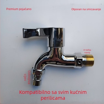 Jednoručni električni slavina za toplu vodu, kromirano plastično tijelo, keramički disk ventil, CE potvrda, brend Kahn Lion