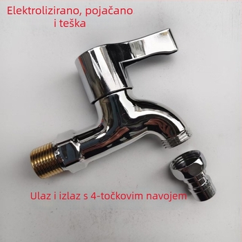 Jednoručni električni slavina za toplu vodu, kromirano plastično tijelo, keramički disk ventil, CE potvrda, brend Kahn Lion