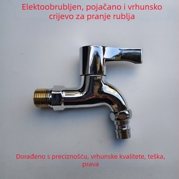 Jednoručni električni slavina za toplu vodu, kromirano plastično tijelo, keramički disk ventil, CE potvrda, brend Kahn Lion