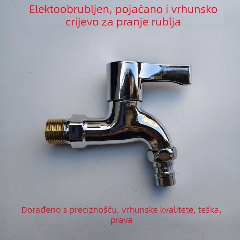 Jednoručni električni slavina za toplu vodu, kromirano plastično tijelo, keramički disk ventil, CE potvrda, brend Kahn Lion