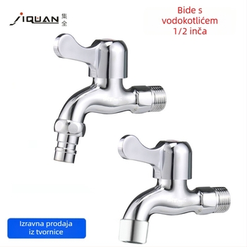 Kuhinjska slavina – keramičko jezgro ventila, legura tijela, ugradnja u zid, otvaranje ključem, 0.6 MPa