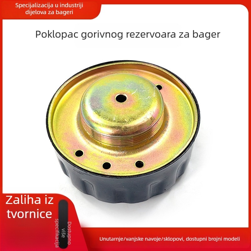 Skup kapice spremnika goriva za mali utovarivač, poklop spremnika dizelskog, hidraulički dodatak sustava goriva