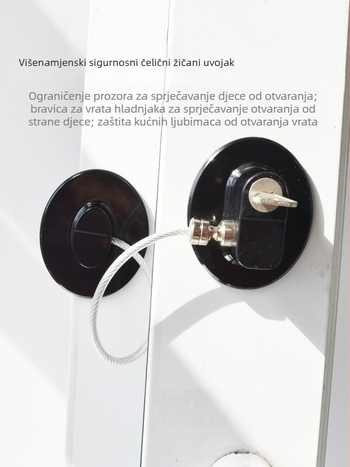 Brava za hladnjak/ormar - nehrđajući čelik + ABS, model Refrigerator lock, tip Ostalo, opseg primjene: Ostalo