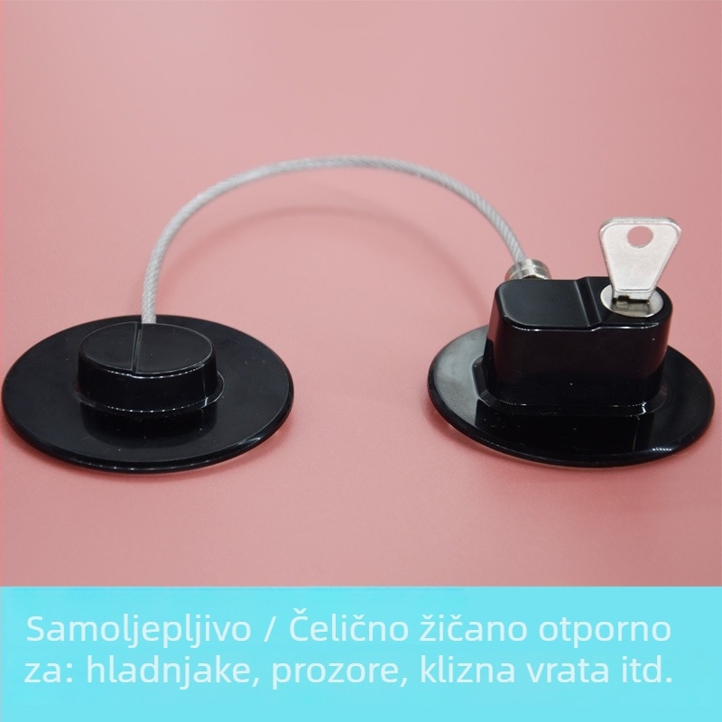Brava za hladnjak/ormar - nehrđajući čelik + ABS, model Refrigerator lock, tip Ostalo, opseg primjene: Ostalo