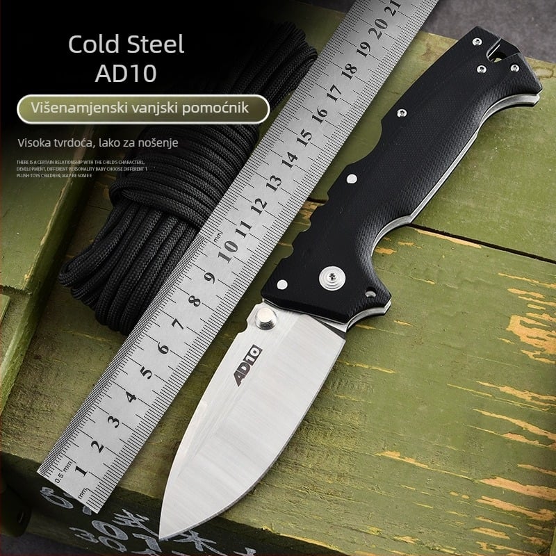 Sklopivi nož od nehrđajućeg čelika s mehanizmom brzog otvaranja – kompaktni kamp nož za prirodu i preživljavanje