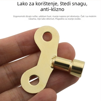 Ručka ključa slavine, željezna, za vodu, upravljanje slavine, 90° rotacija