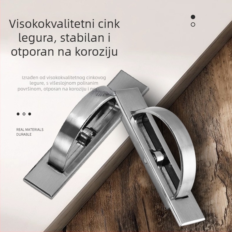 BUTE LS1 Skrivena okretna ručka od cinkovog legura za vrata i ladice – japanski stil, moderni minimalistički dizajn