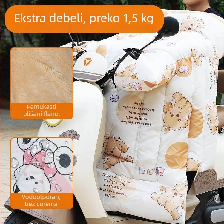 PVC pokrivač otporan na vjetar za električna vozila i motocikle, debeli i topli, zaštita za sve sezone