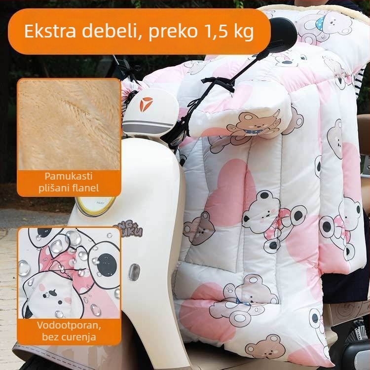 PVC pokrivač otporan na vjetar za električna vozila i motocikle, debeli i topli, zaštita za sve sezone